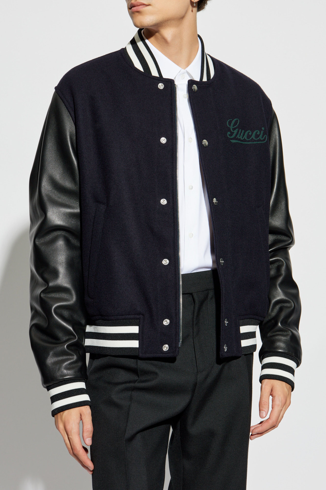 Black Jacket with Logo Gucci - Vitkac France Black Jacket with Logo Gucci - Vitkac France